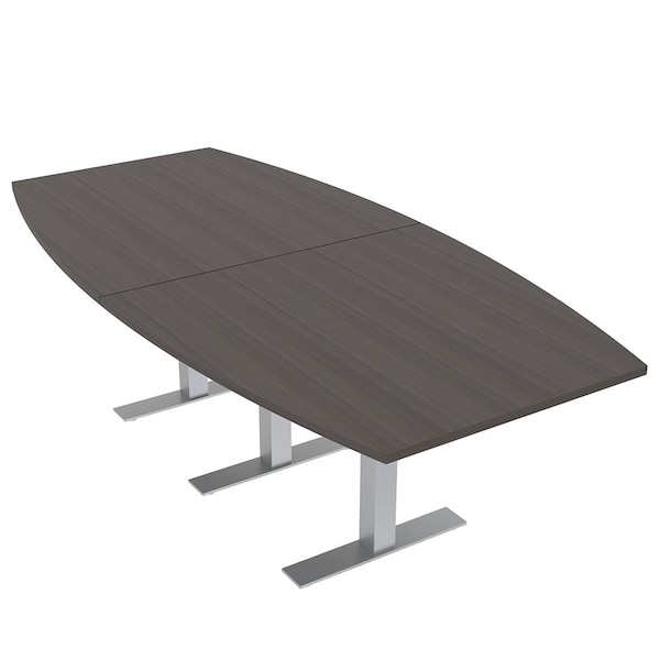 45 in W, 96 in L, 29 in H, Engineered Wood Top, Brown